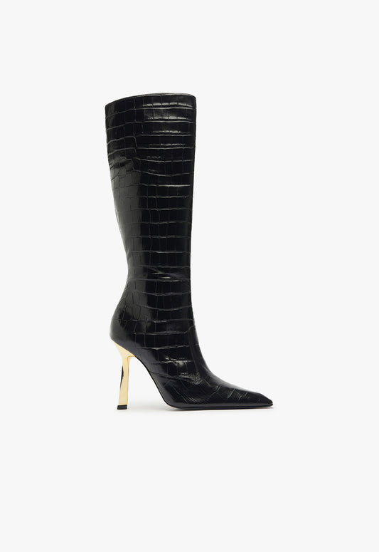 Ciara Boot Boots Fall 24 5 Black Leather - Schutz Shoes