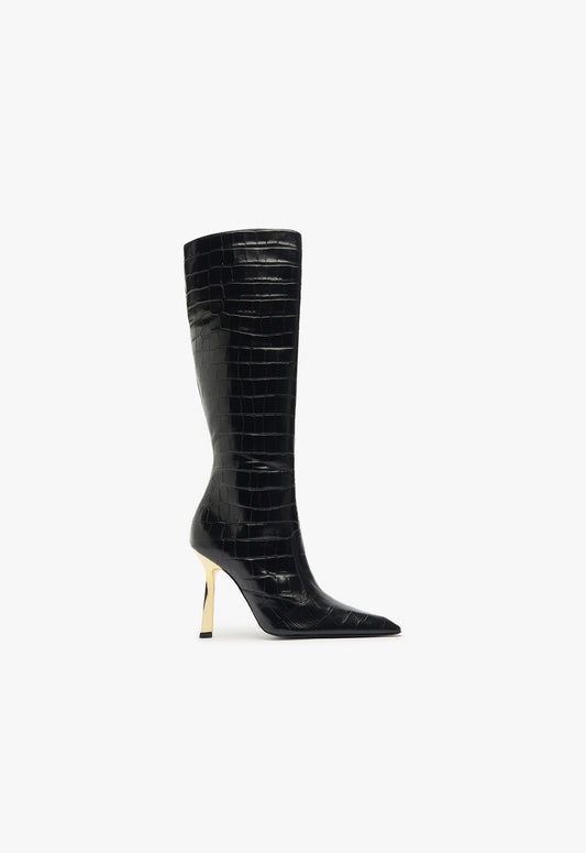 Ciara Boot Boots Fall 24 5 Black Leather - Schutz Shoes