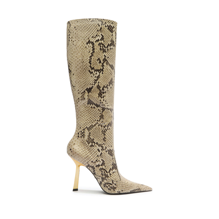 Ciara Boot Boots Fall 24 5 Snake Printed Leather - Schutz Shoes