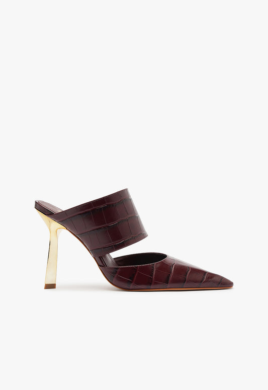 Ciara Pump Pumps Fall 24 5 Cherry Wine Leather - Schutz Shoes