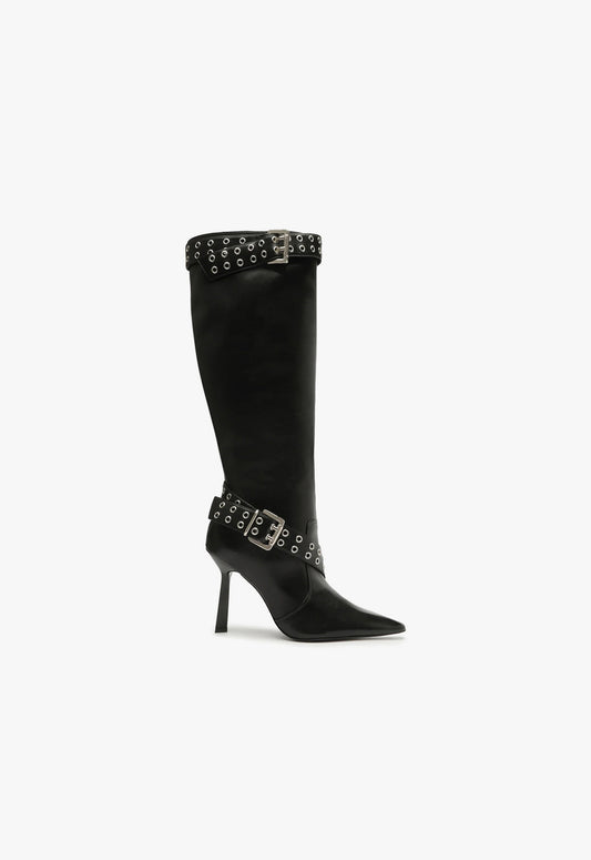 Jess Boot Boots Fall 24 5 Black Leather - Schutz Shoes