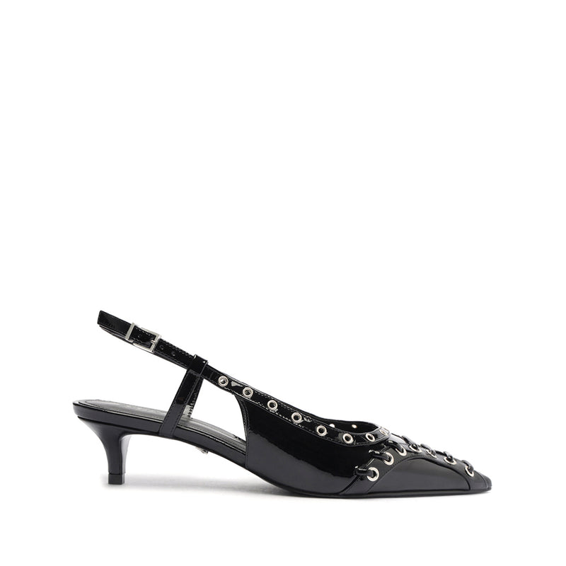 Ruth Mid Patent Leather Pump Pumps Pre Fall 24 5 Black Patent Leather - Schutz Shoes