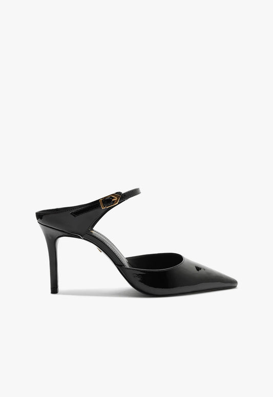 Laura Mule Leather Pump Pre Fall 24 5 Black Patent Leather - Schutz Shoes