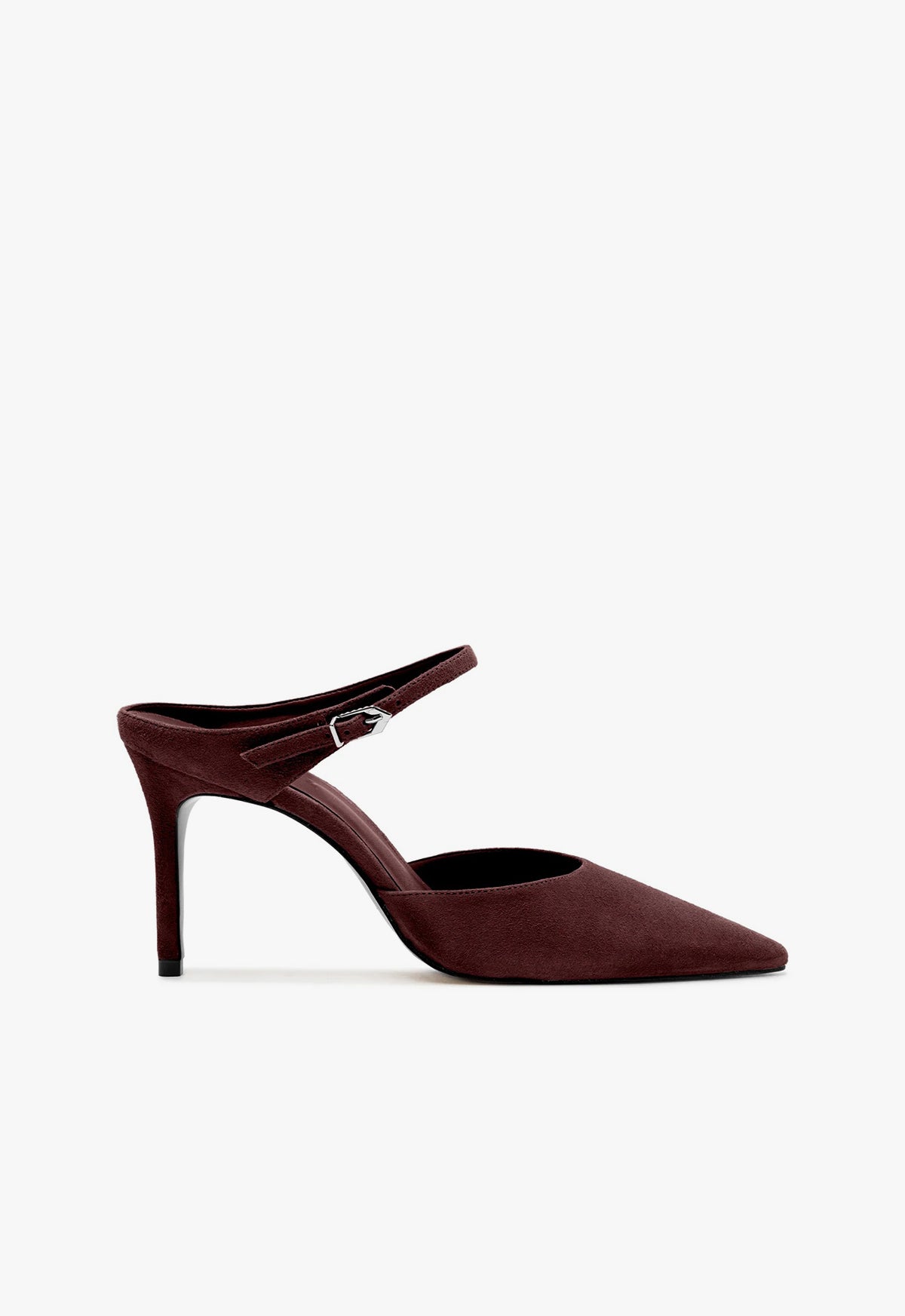 Laura Mule Pump Pumps Fall 24 5 Cherry Wine Suede - Schutz Shoes