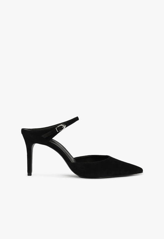 Laura Mule Pump Pumps Fall 24 5 Black Suede - Schutz Shoes