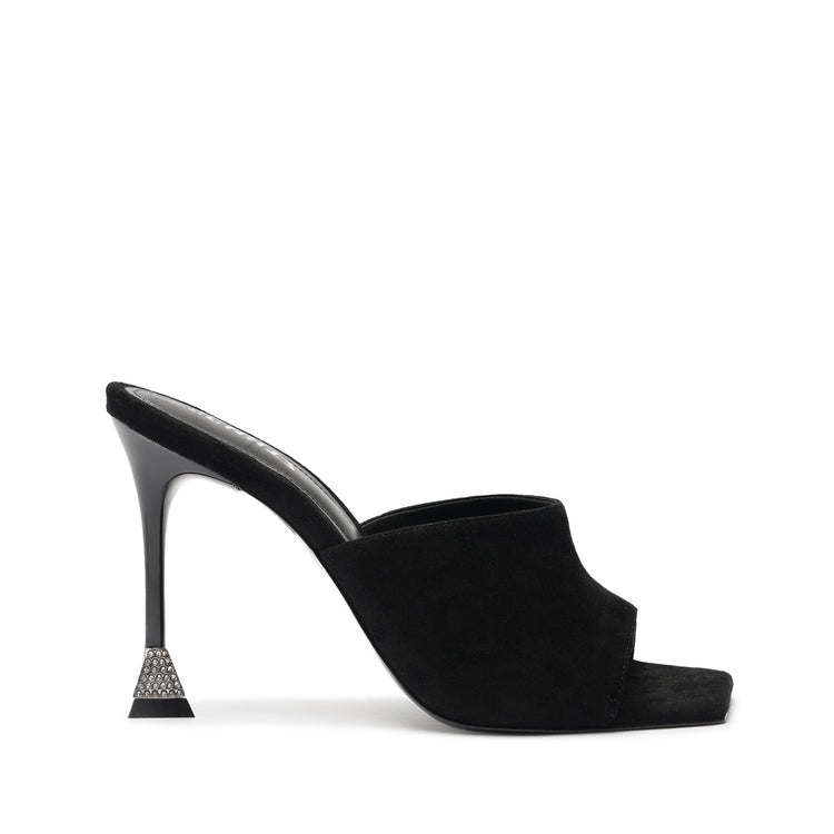 Nattie Suede Sandal Sandals Pre Fall 24 5 Black Suede - Schutz Shoes