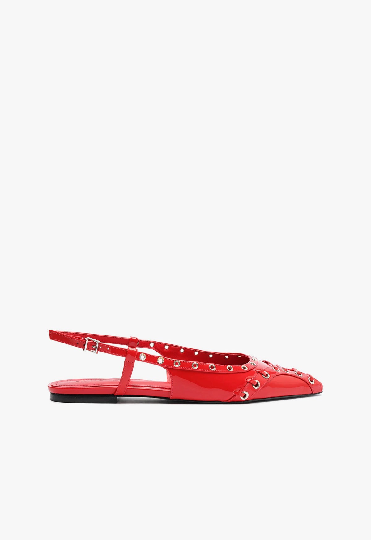 Ruth Patent Leather Flat Flats Pre Fall 24 5 Red Patent Leather - Schutz Shoes