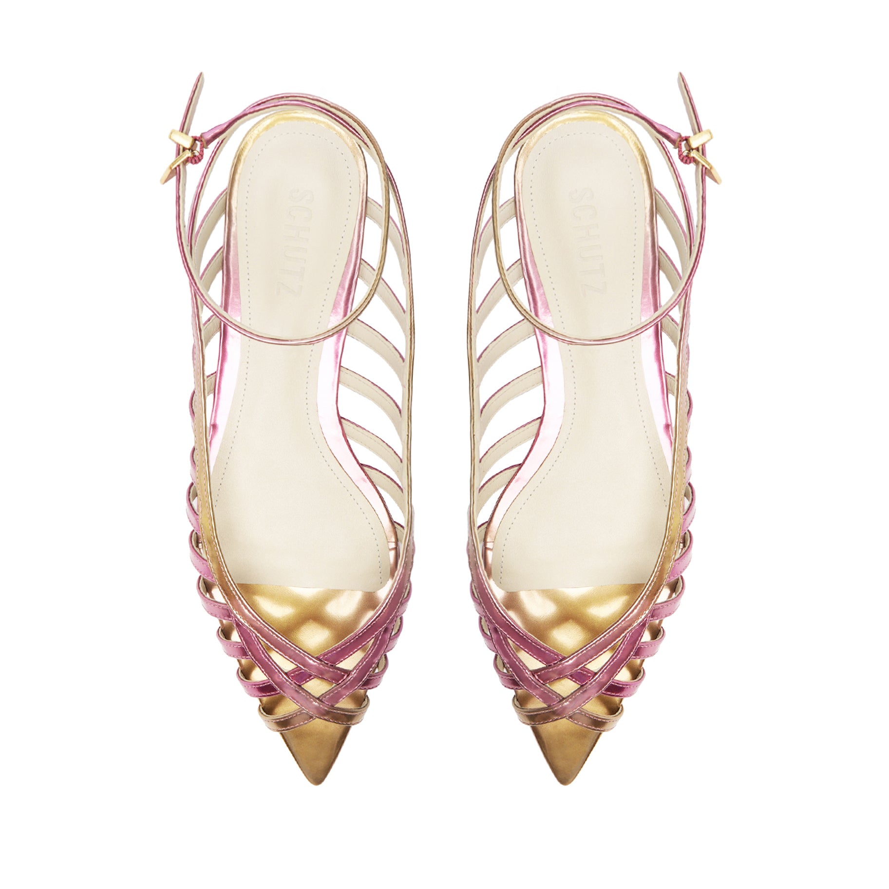 Iris Specchio Leather Flat Flats High Summer 24    - Schutz Shoes