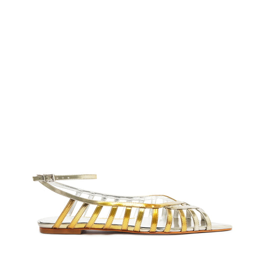 Iris Specchio Leather Flat Flats High Summer 24 5 Silver Specchio Leather - Schutz Shoes