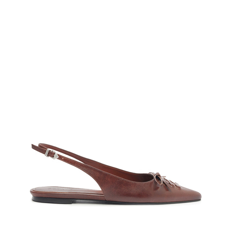 Cady Flat Flats Fall 24 5 Brown Leather - Schutz Shoes