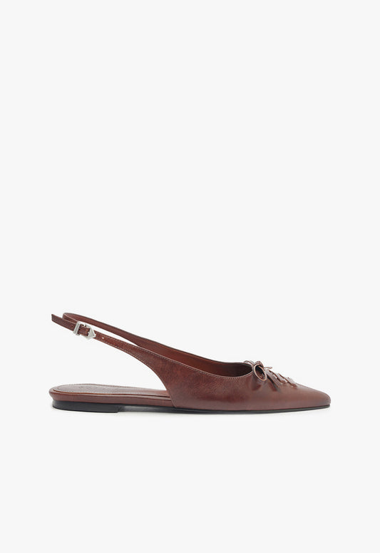 Cady Flat Fall 24 5 Brown Leather - Schutz Shoes