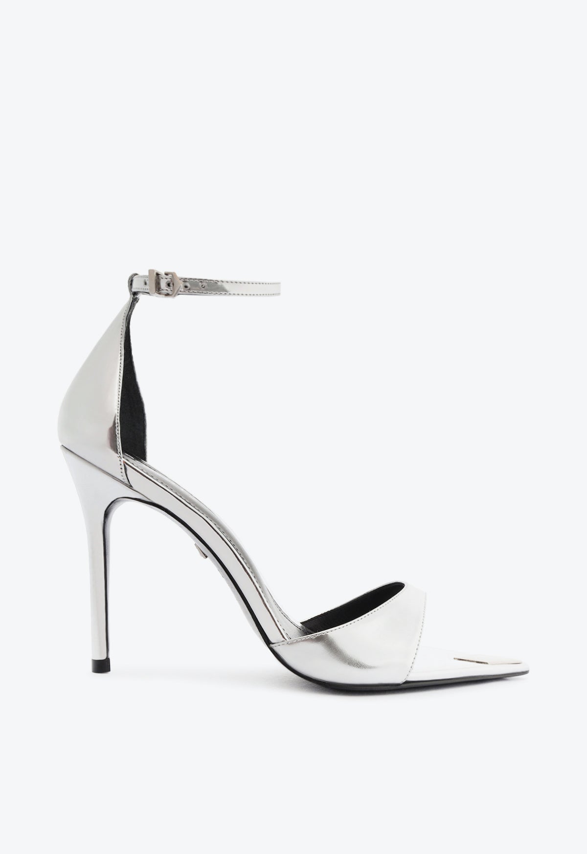 Pamela Specchio Sandal Sandals Pre Fall 24 5 Silver Synthetic - Schutz Shoes