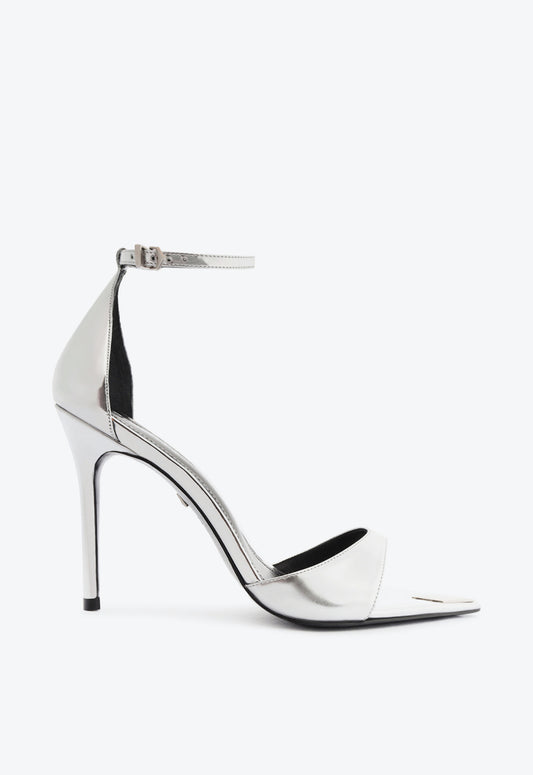 Pamela Specchio Sandal Pre Fall 24 5 Silver Synthetic - Schutz Shoes