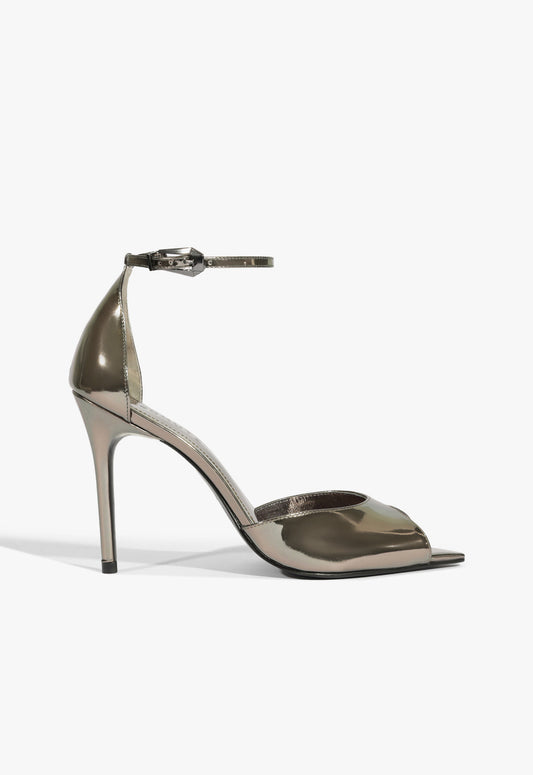 Lena Pump Winter 24 5 Silver Specchio Leather - Schutz Shoes