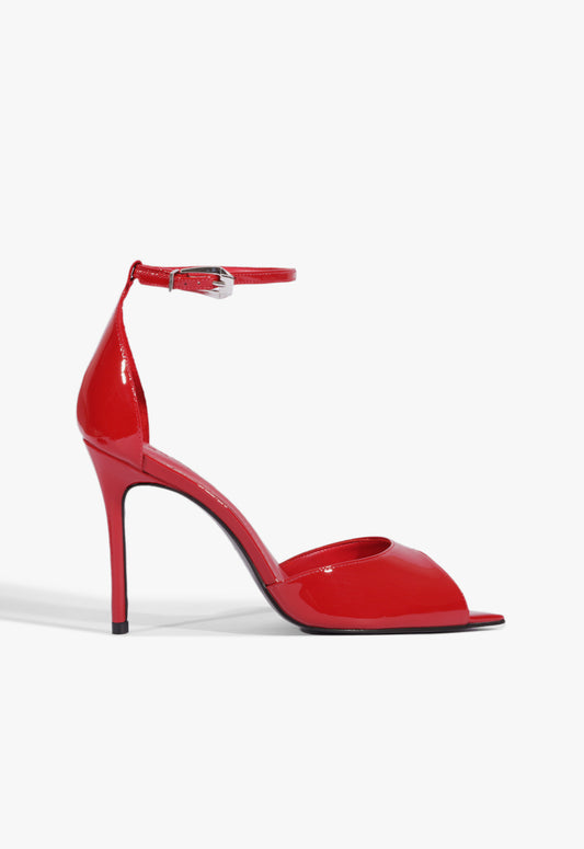 Lena Pump Winter 24 5 Scarlet Patent Leather - Schutz Shoes