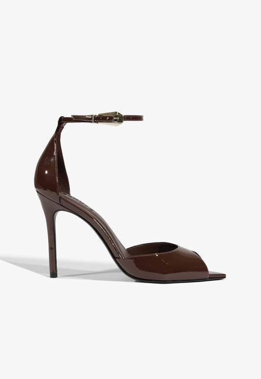 Lena Patent Pump FALL 25 5 Root Brown Patent - Schutz Shoes