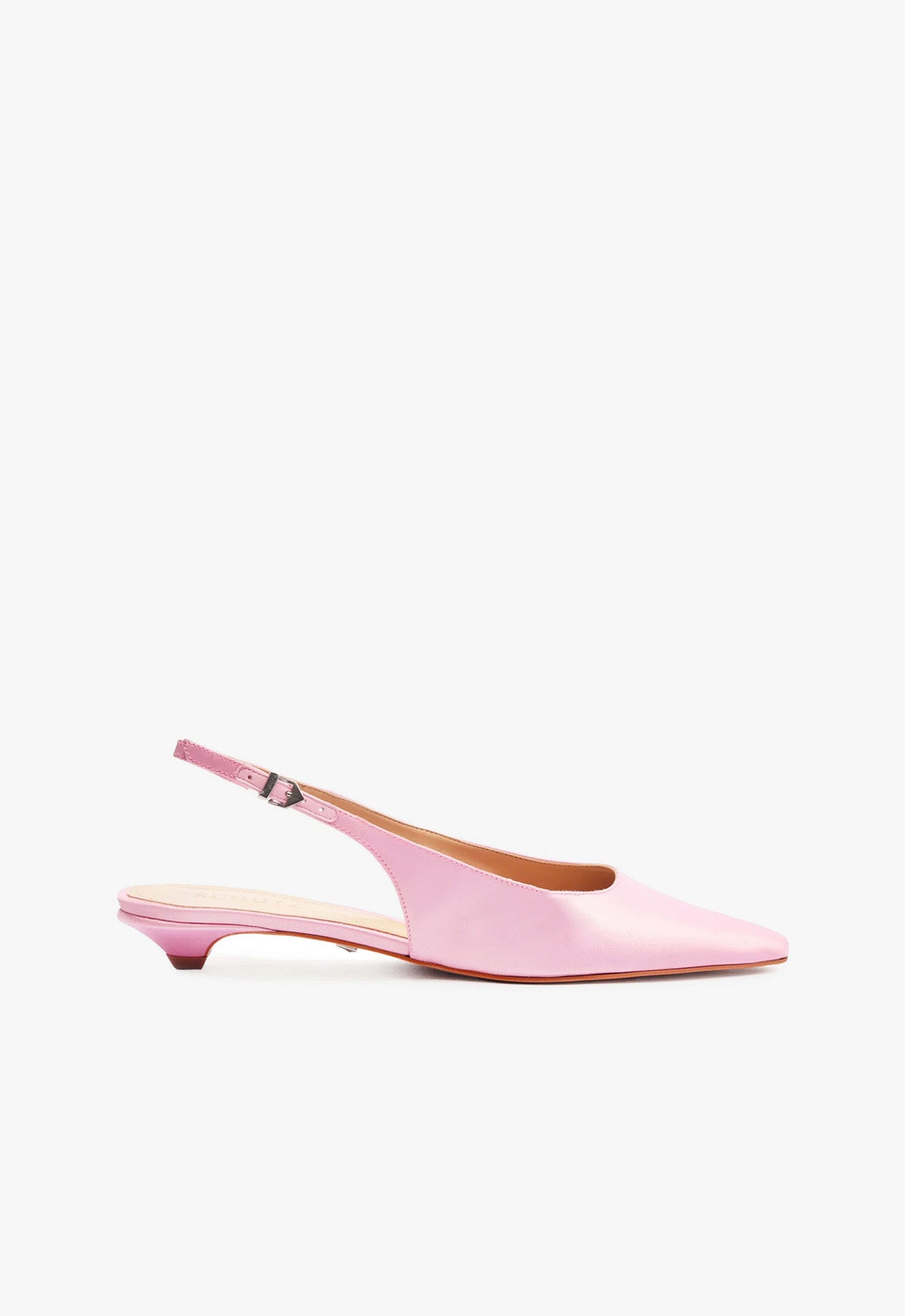 Evan Casual Satin Flat Flats SPRING 24 5 Pink Satin - Schutz Shoes