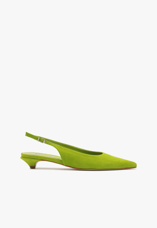 Evan Pump Pumps Fall 24 5 Green Suede - Schutz Shoes