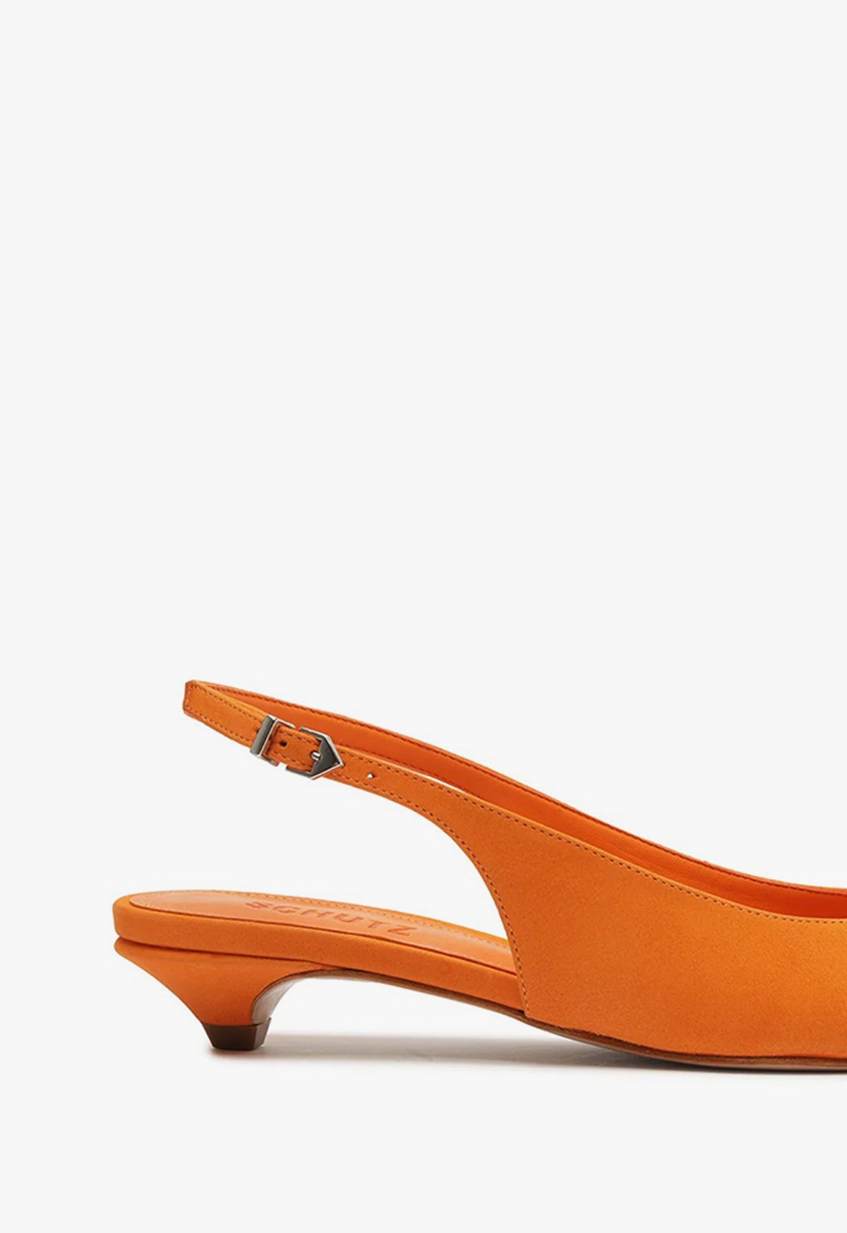 Schutz Women s Evan Pump 6 Orange Suede Women s Pumps