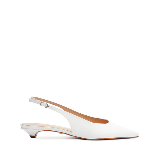 Evan Patent Leather Flat Flats SPRING 24 5 White Patent Leather - Schutz Shoes