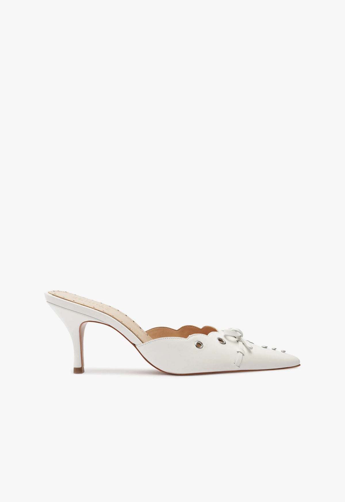 Hilly Leather Pump Pumps Pre Fall 24 5 White Nappa Leather - Schutz Shoes