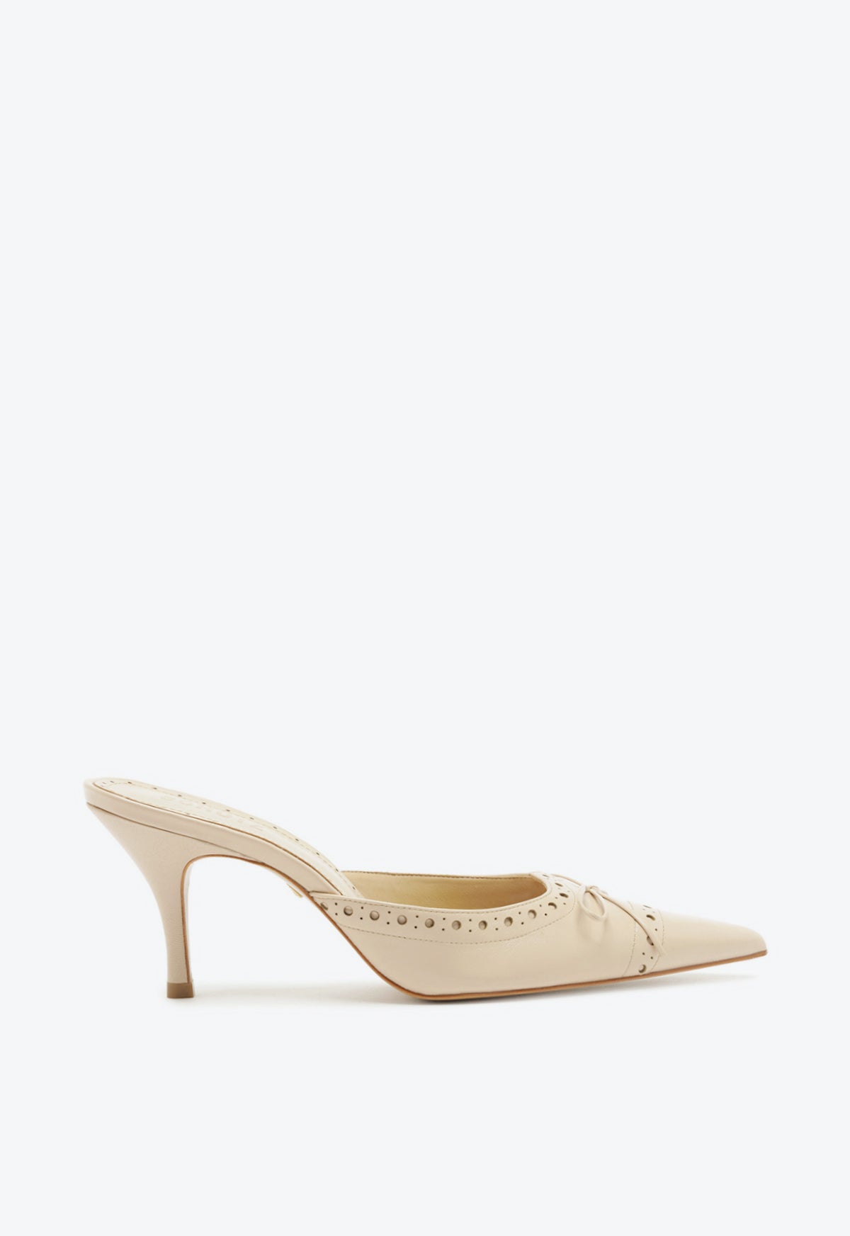 Minny Nappa Leather Pump Pumps SPRING 24 5 Beige Nappa Leather - Schutz Shoes