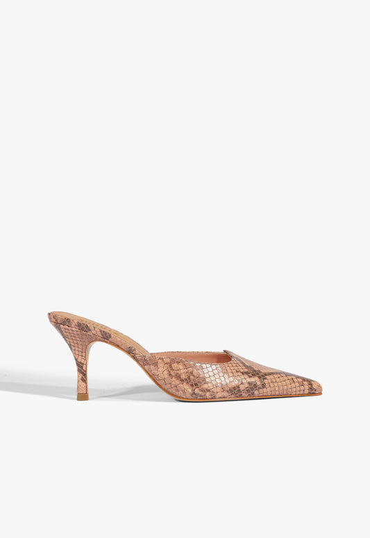 Buffy Snake Pump Spring 25 5 Smoky Blush Snake - Schutz Shoes