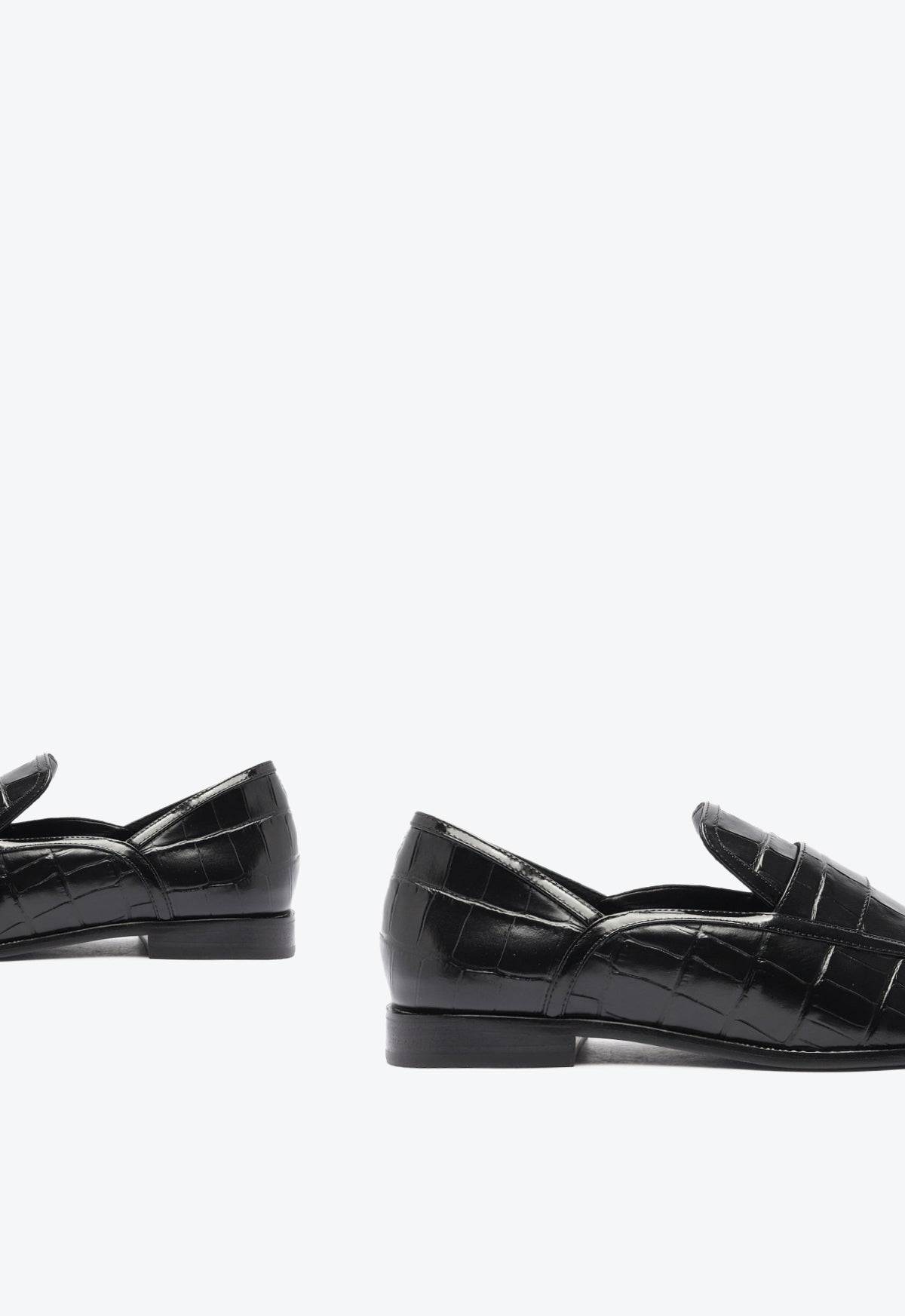 Maurice Croco Embossed Flat Flats Pre Fall 24    - Schutz Shoes