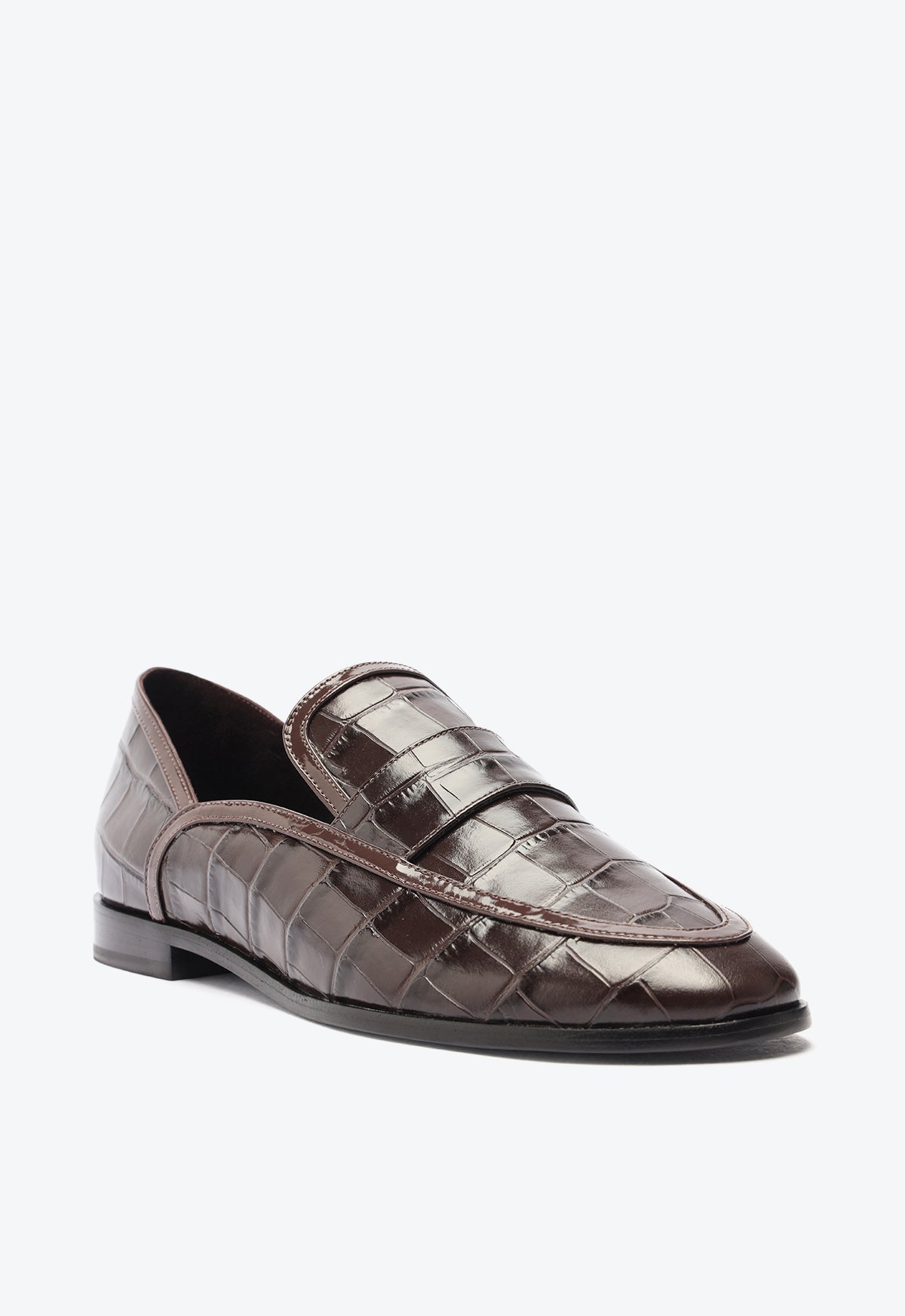 Maurice Croco Embossed Flat Flats Pre Fall 24    - Schutz Shoes