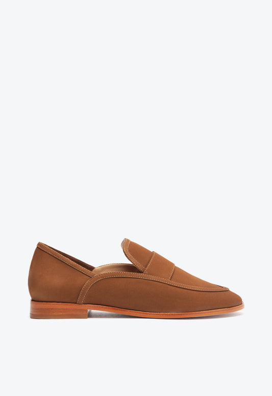 Maurice Nubuck Flat NORDSTROM ANNIVERSARY 5 Caramel Nubuck - Schutz Shoes