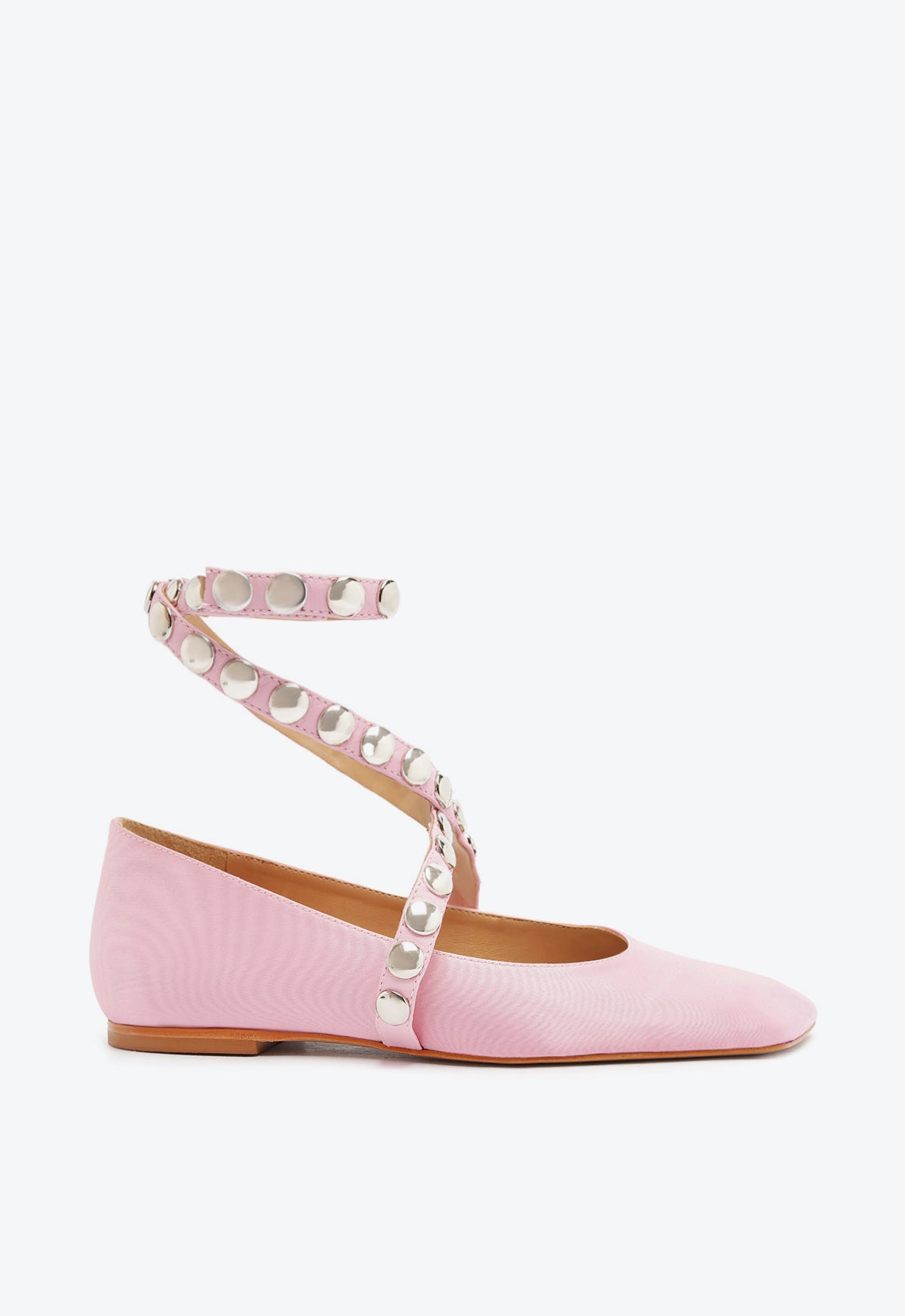 Jaycie Satin Flat Spring 24 5 Pink Satin - Schutz Shoes