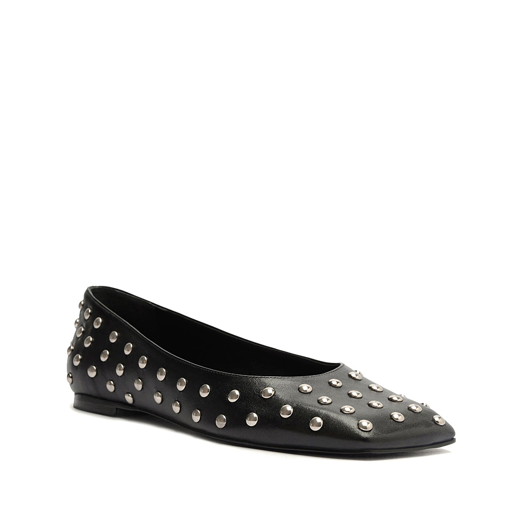 Jaycie Studs Leather Flat Flats Spring 24    - Schutz Shoes