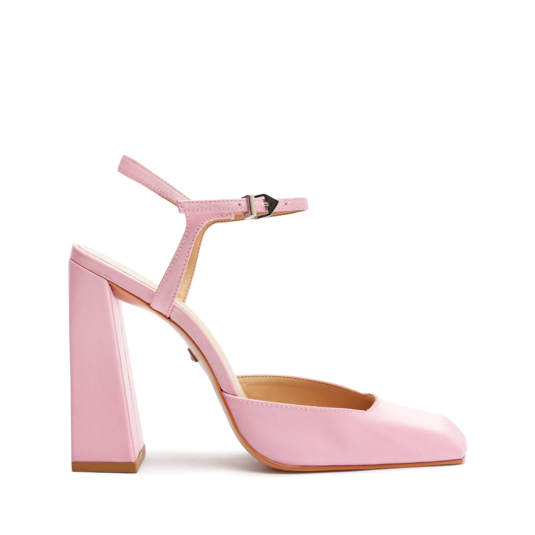 Rylie Satin Pump Pumps Spring 24 5 Pink Satin - Schutz Shoes