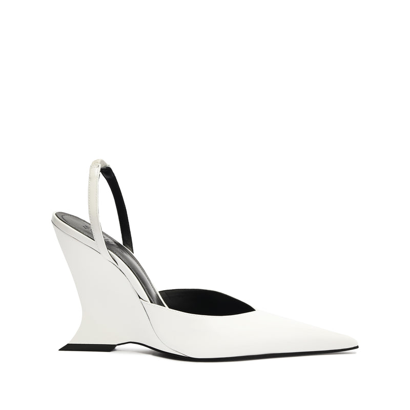 Siena Pump Pumps Fall 24 5 White Patent Leather - Schutz Shoes