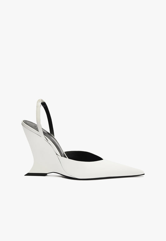 Siena Pump Pumps Fall 24 5 White Patent Leather - Schutz Shoes