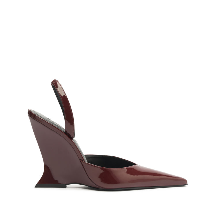 Siena Pump Pumps Fall 24 5 Cherry Wine Patent Leather - Schutz Shoes