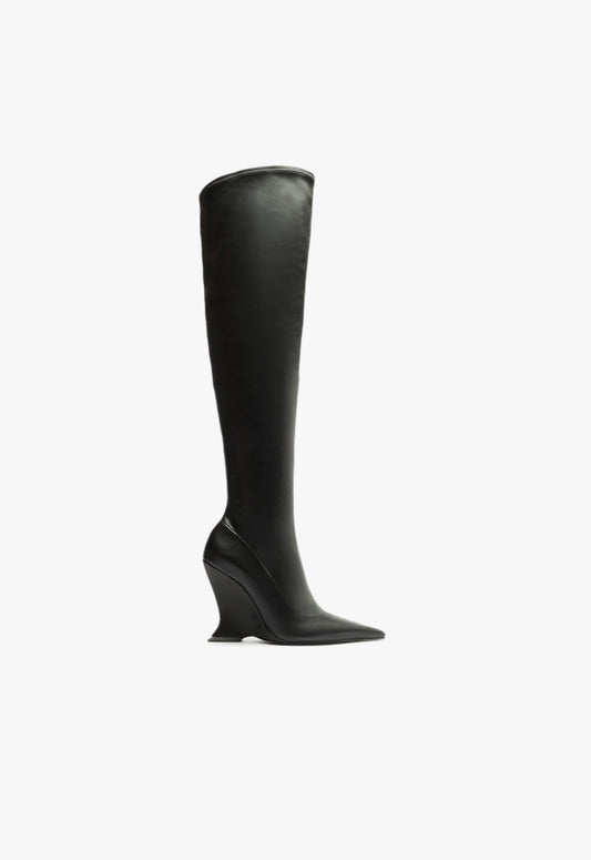 Siena Over The Knee Boot Boots Winter 24 5 Black Leather - Schutz Shoes