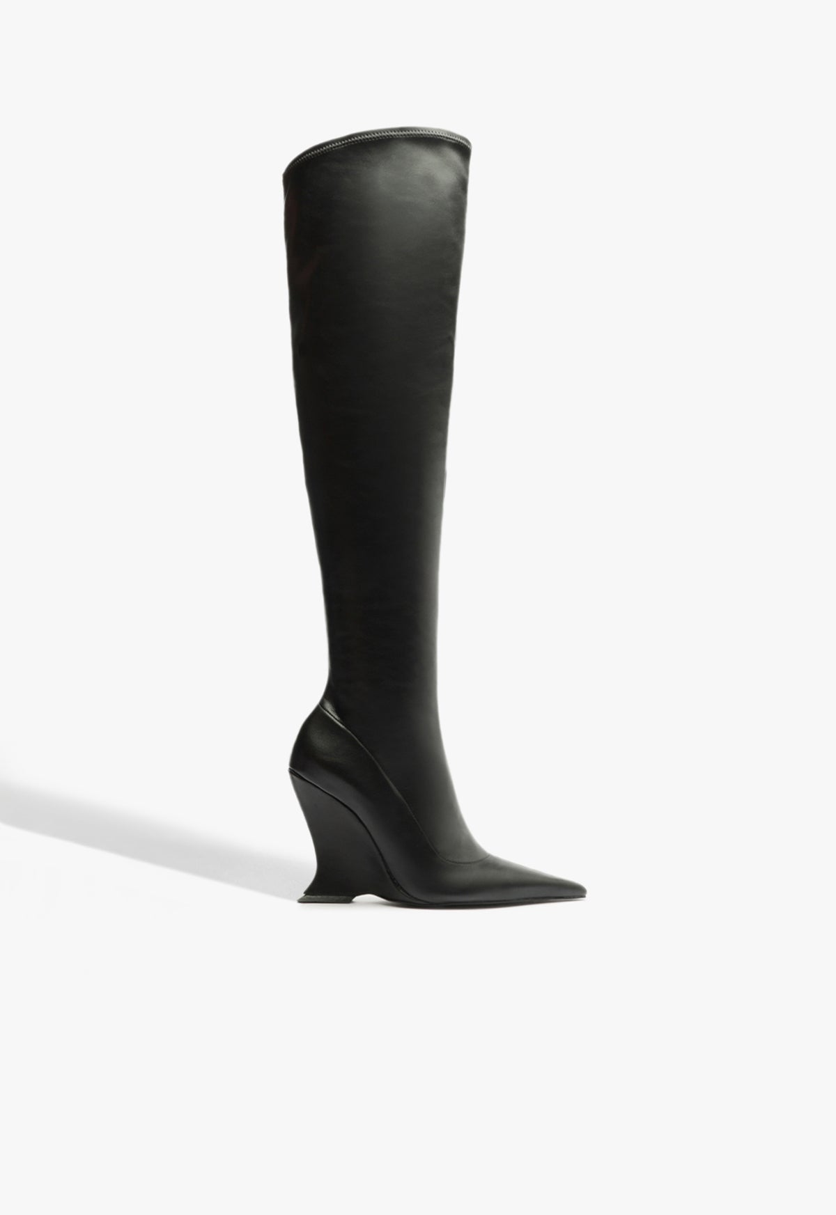 Siena Over The Knee Boot WINTER 24 5 Black Leather - Schutz Shoes