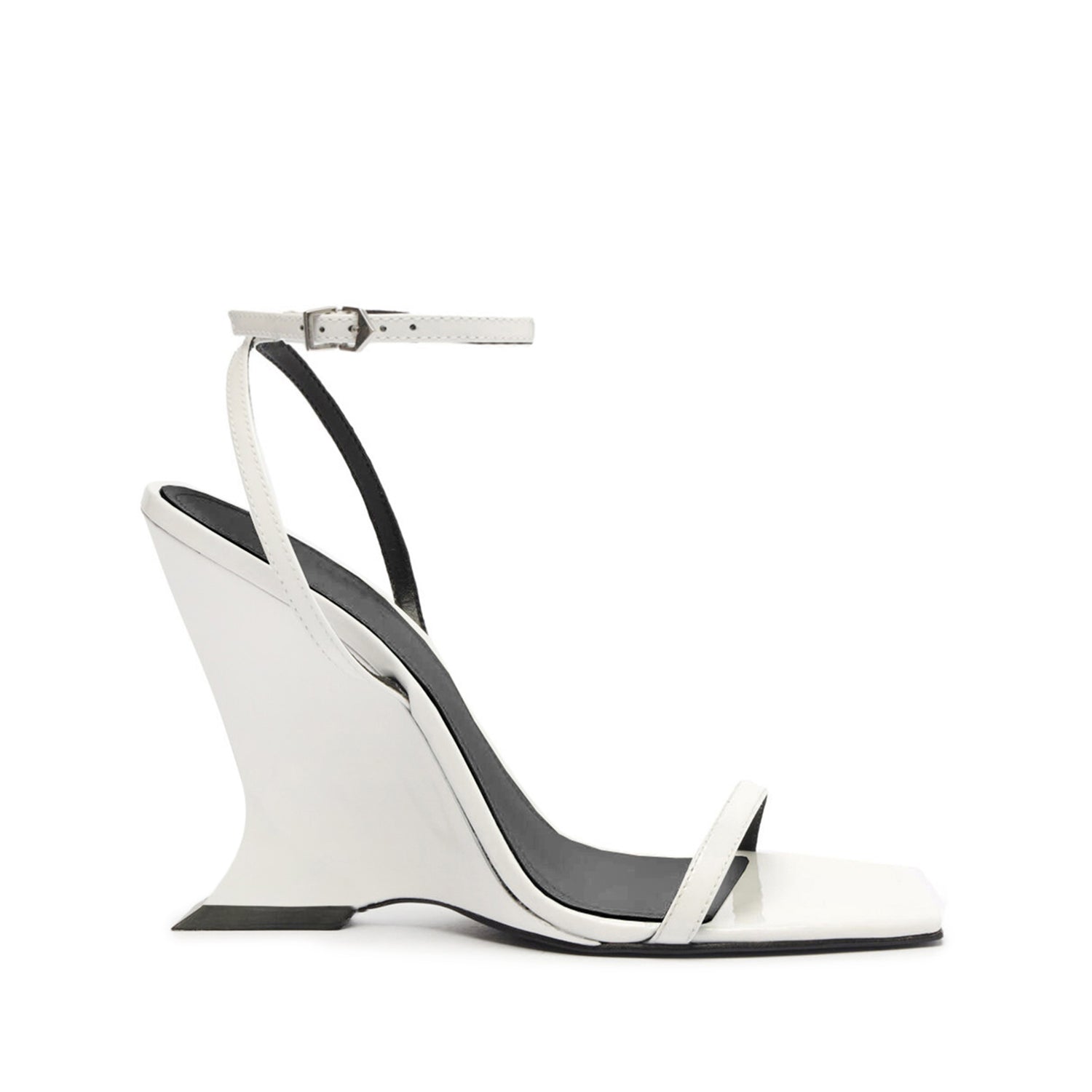 Siena Sandal Sandals Fall 24 5 White Patent Leather - Schutz Shoes