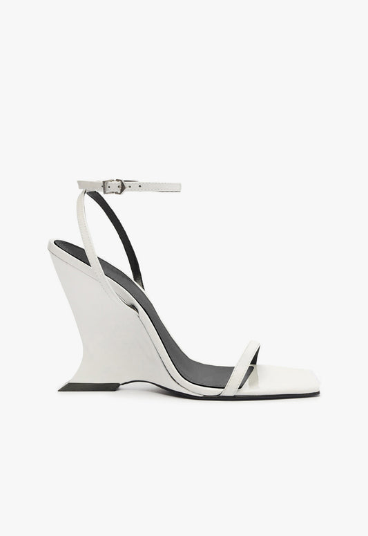 Siena Sandal Sandals Fall 24 5 White Patent Leather - Schutz Shoes