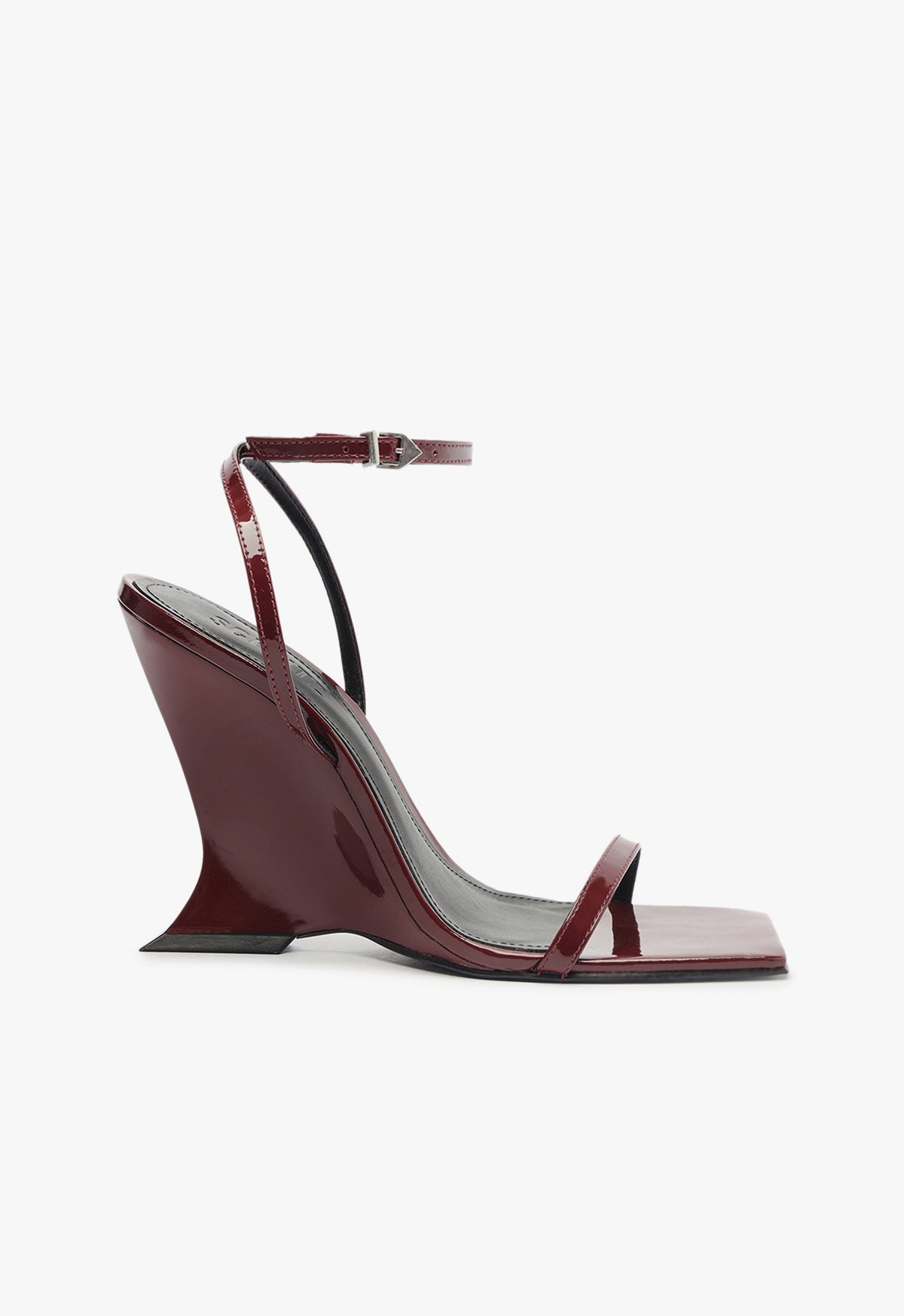 Siena Sandal Sandals Fall 24 5 Cherry Wine Patent Leather - Schutz Shoes