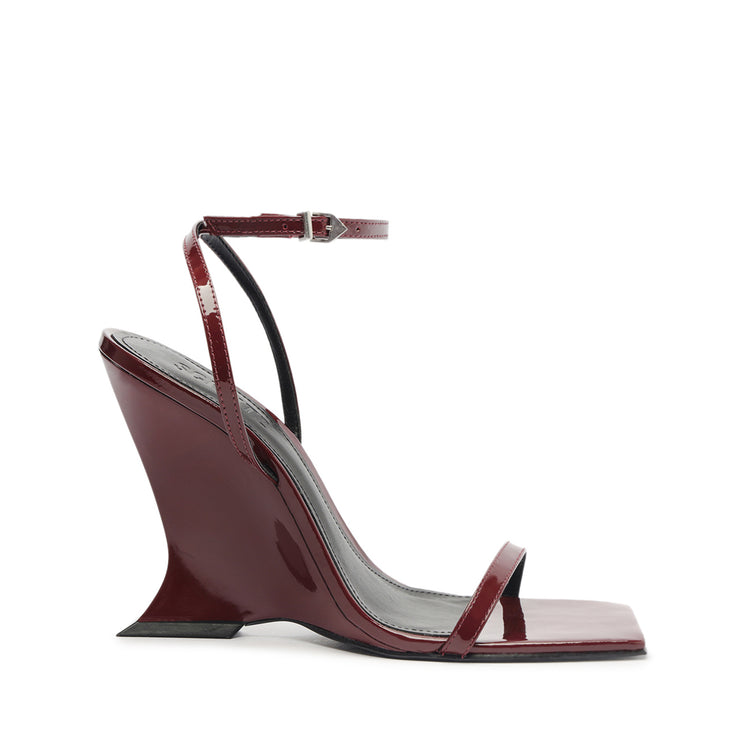 Siena Sandal Sandals Fall 24 5 Cherry Wine Patent Leather - Schutz Shoes