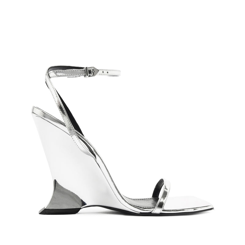 Siena Sandal Sandals Fall 24 5 Silver Leather - Schutz Shoes