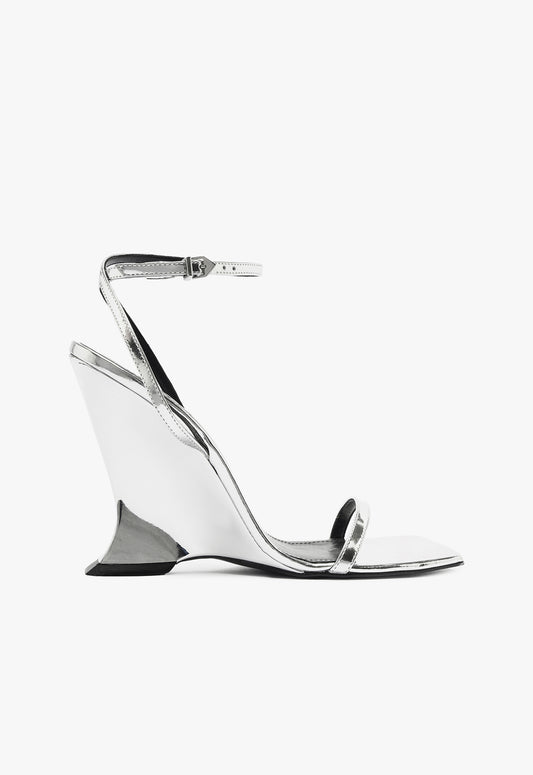 Siena Sandal Fall 24 5 Silver Leather - Schutz Shoes