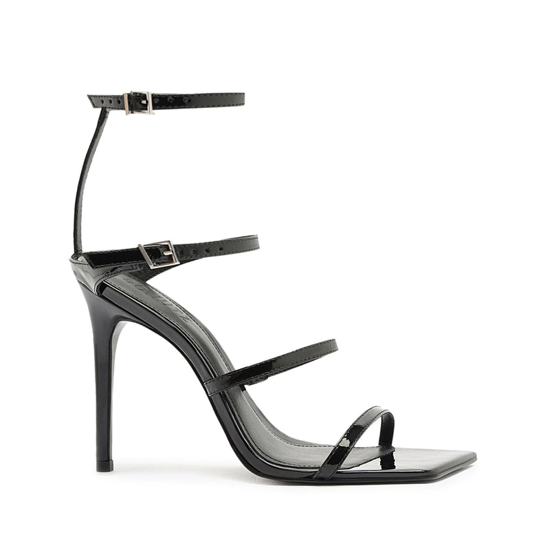 Skylar Leather Sandal Sandals Spring 24 5 Black Patent Leather - Schutz Shoes