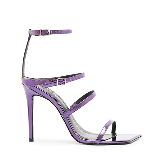 Skylar Leather Sandal Sandals Spring 24 5 Purple Specchio Leather - Schutz Shoes