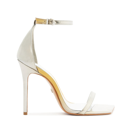 Jenna Specchio Leather Sandal Sandals High Summer 24 5 Silver Specchio Leather - Schutz Shoes