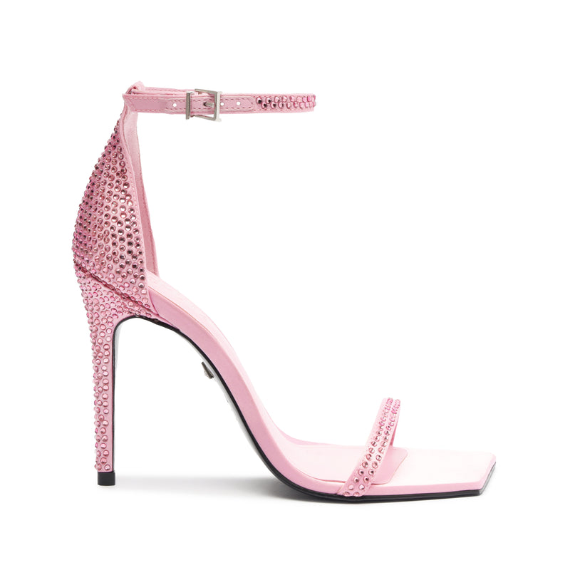 Jenna Sandal Sandals Fall 24 5 Pink Satin - Schutz Shoes