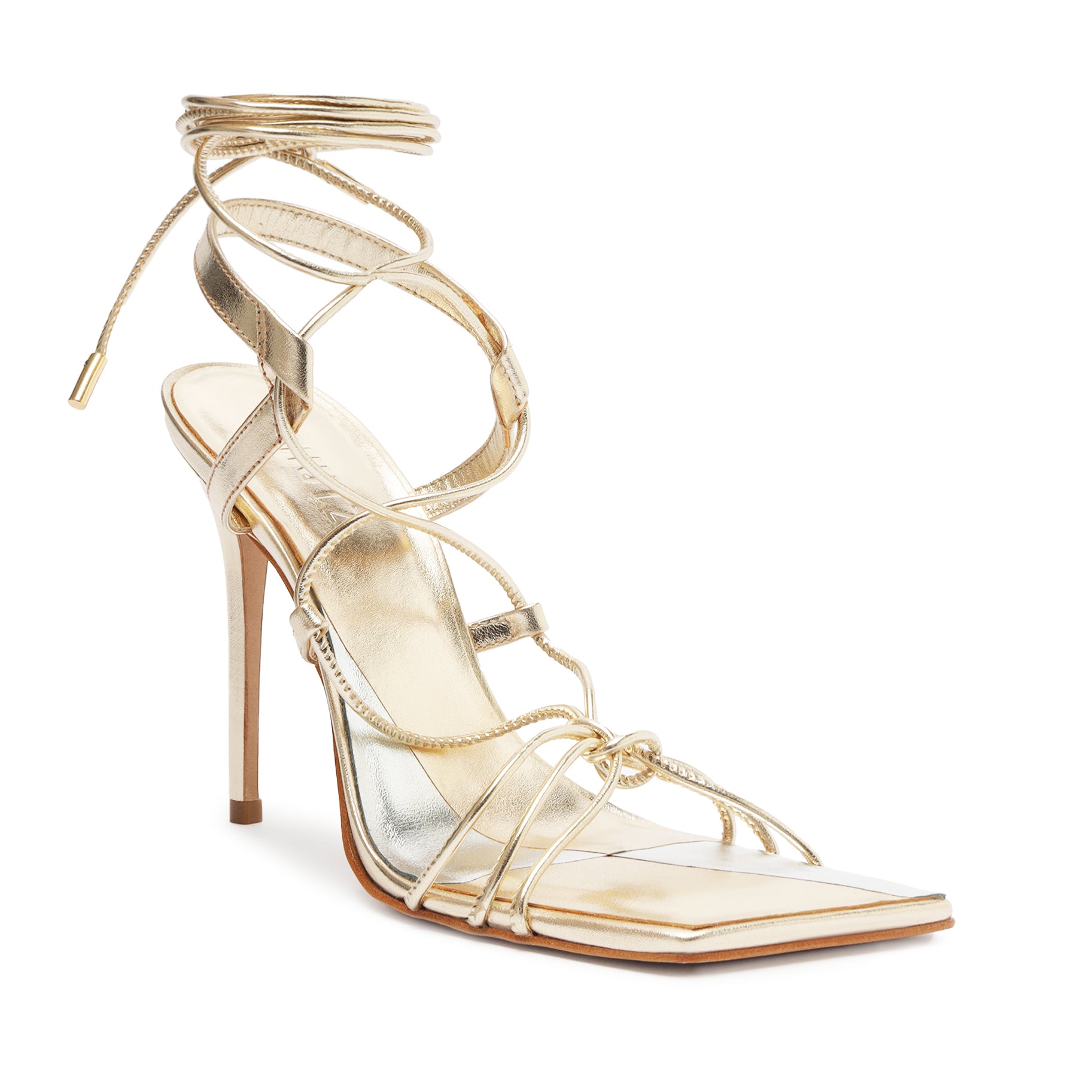 Sabie Metallic Leather Sandal Sandals High Summer 24    - Schutz Shoes