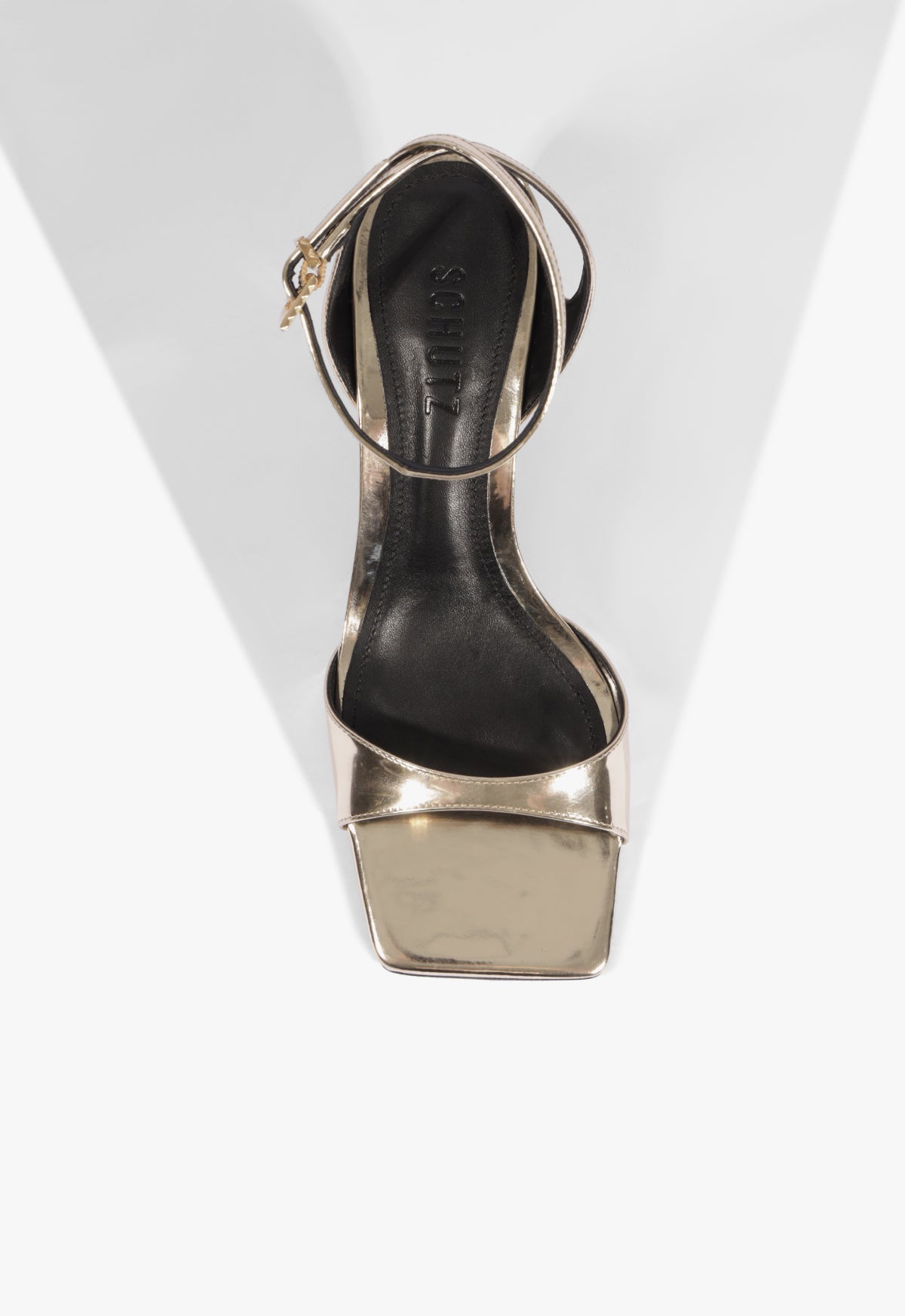 Ciara Mid Metallic Sandal - Schutz Shoes